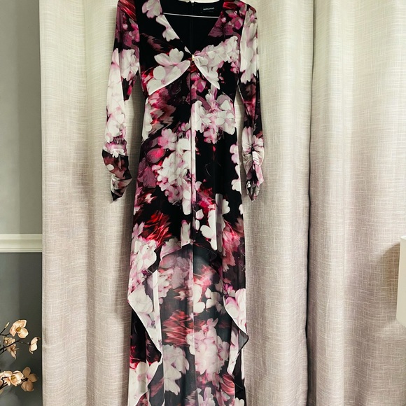 Marciano High Low Floral Fusion Dress - Picture 3 of 6
